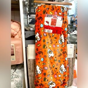Hello Kitty Orange Cloud Throw NEW